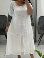 Balta boho stiliaus suknelė– didesni dydžiai - Image 4