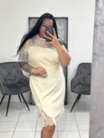 Elegantiška suknelė su nėriniais | Dideli dydžiai